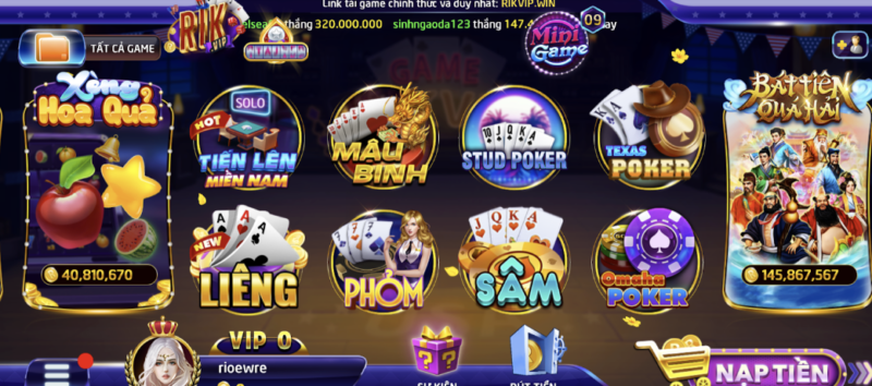 Bất ngờ với loạt ưu điểm đến từ game bài Phỏm Rikvip