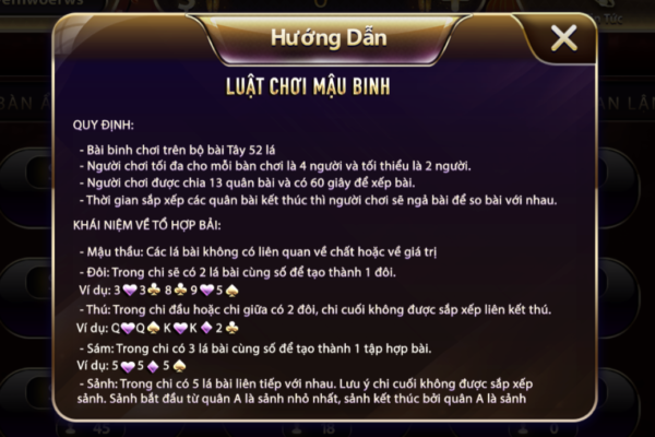 Game bài Mậu Binh