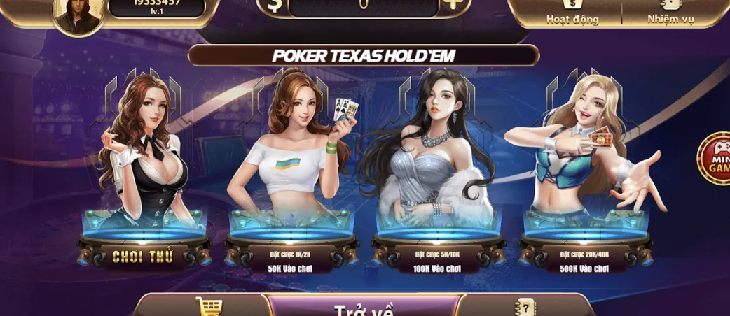 Mini game độc lạ nhiều phiên bản chơi